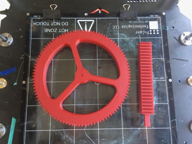3D printed gear parts